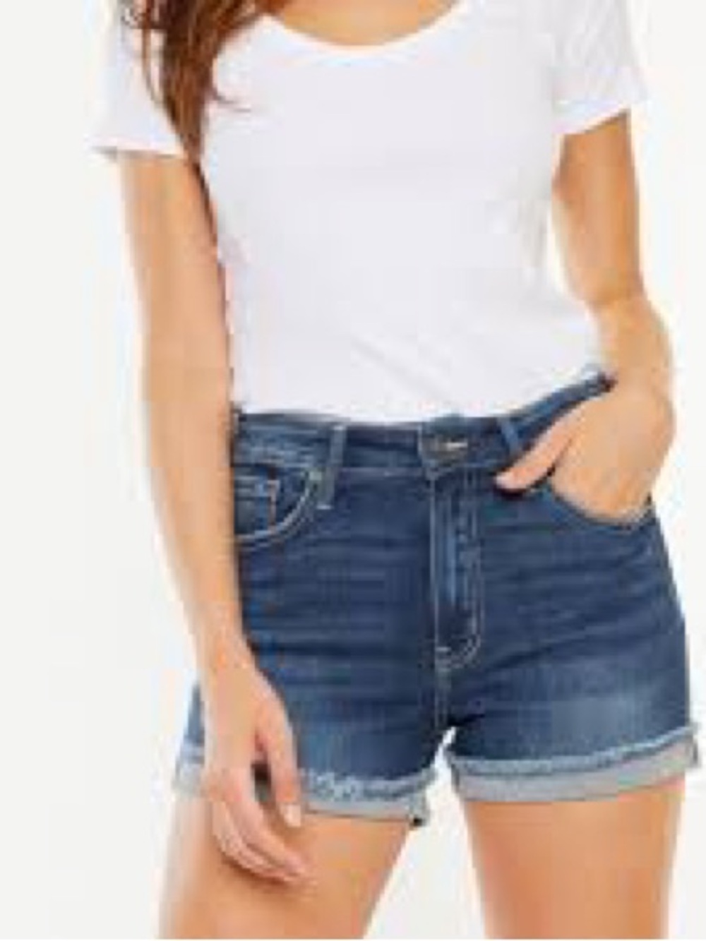 Kancan Classic High-Rise Denim Shorts